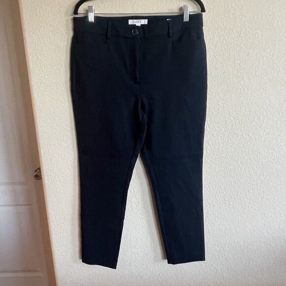 Loft The Sutton Skinny Capri Pants sz 12P Business Office Wear Stretch - Picture 1 of 6
